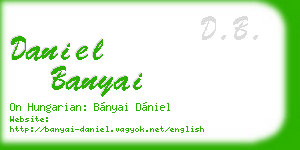daniel banyai business card